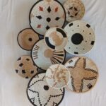 Traditional African handwoven baskets