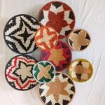 Traditional African handwoven baskets