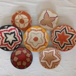 Traditional African handwoven baskets