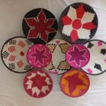 Traditional African handwoven baskets